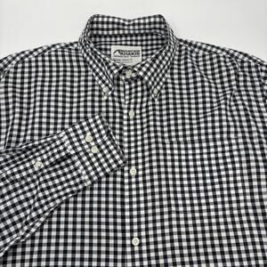 Mountain Khakis XL Black White Check Long Sleeve Button Down Classic Fit Shirt